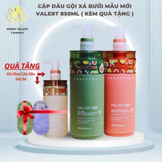Dầu Gội Xả Bưởi Mẫu Mới VALERT GRAPEFRUIT 850ML Phục Hồi, Chống Rụng Kích Mọc Tóc
