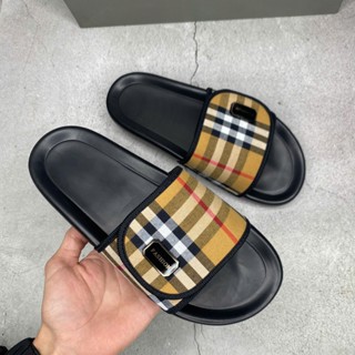 Dép BBR quai dán đính mác kim loại đế cao su nguyên khối cao 3cm 35-42