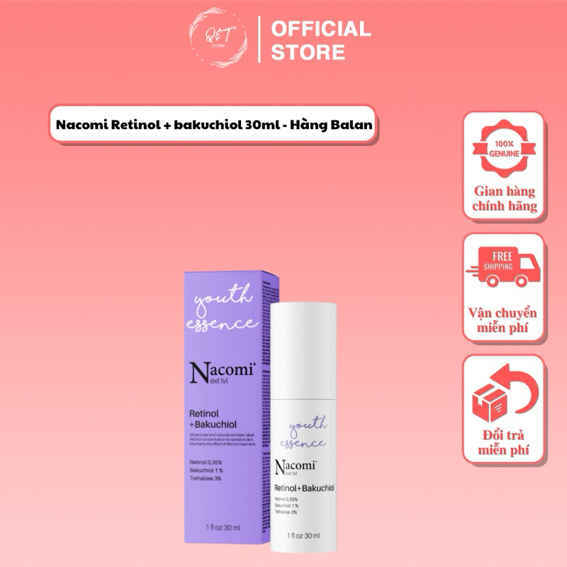 SERUM CHỐNG LÃO HÓA  NACOMI RETINOL 0,35% + BAKUCHIOL 1% 30ml