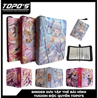   Binder  Album đựng card  Sổ thẻ da PU hình Yugioh độc quyền TOPO'S dành cho thẻ Yugioh Pokemon Card nhân phẩm 