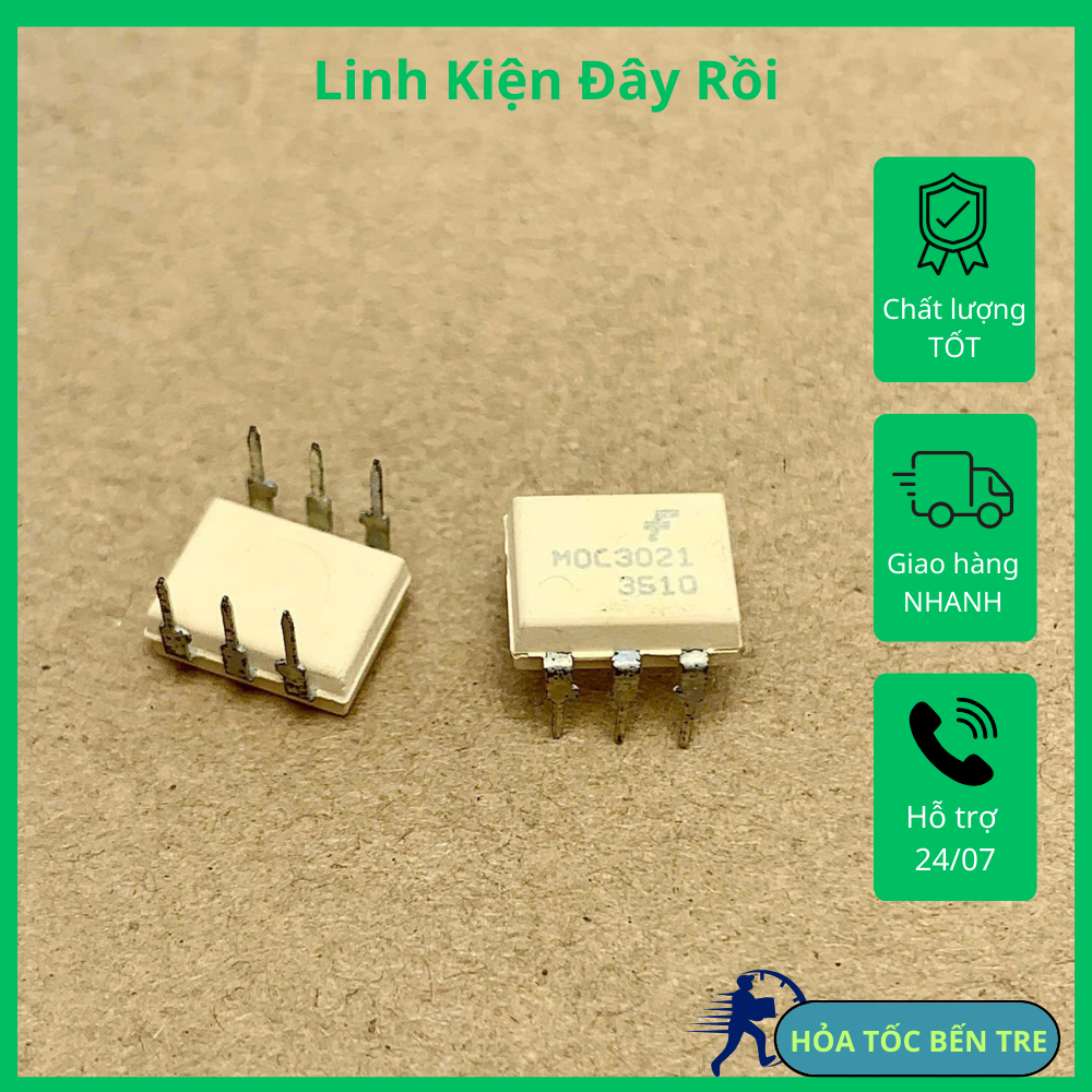 2 cái MOC3021 OPTO quang MOC3021 DIP-6 chính hãng