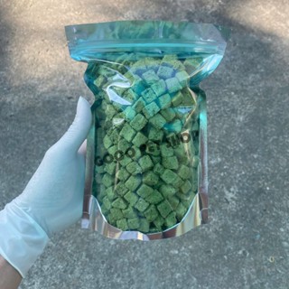  Viên cỏ mix gà mềm sấy thăng hoa cho chó mèo hamster thơm ngon hỗ trợ tiêu búi lông mượt lông 