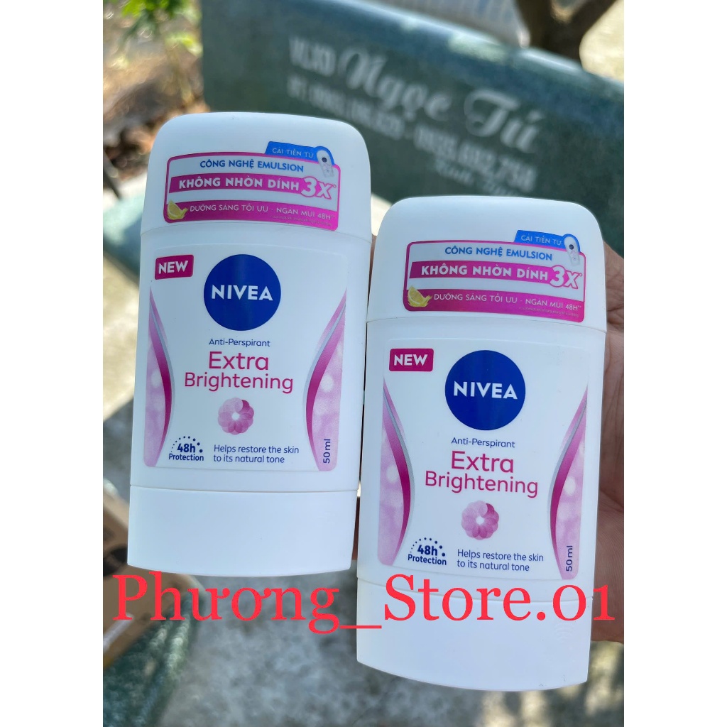 ( CHÍNH HÃNG )Sáp Ngăn Mùi NIVEA Extra Brightening (50 ml)