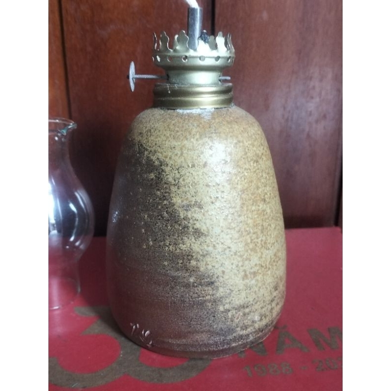 Đèn dầu gốm Nhật Bizen Goma