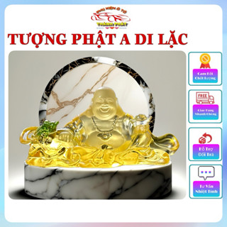 Tượng Ông Phật A Di Lặc Pha Lê Cao Cấp Trang Trí Taplo Ô Tô Xe Hơi Mang Tới Tài Lộc Bình An