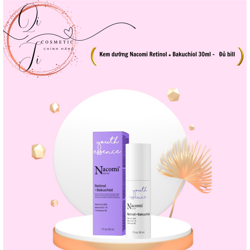 SERUM CHỐNG LÃO HÓA  NACOMI RETINOL 0,35% + BAKUCHIOL 1% 30ml