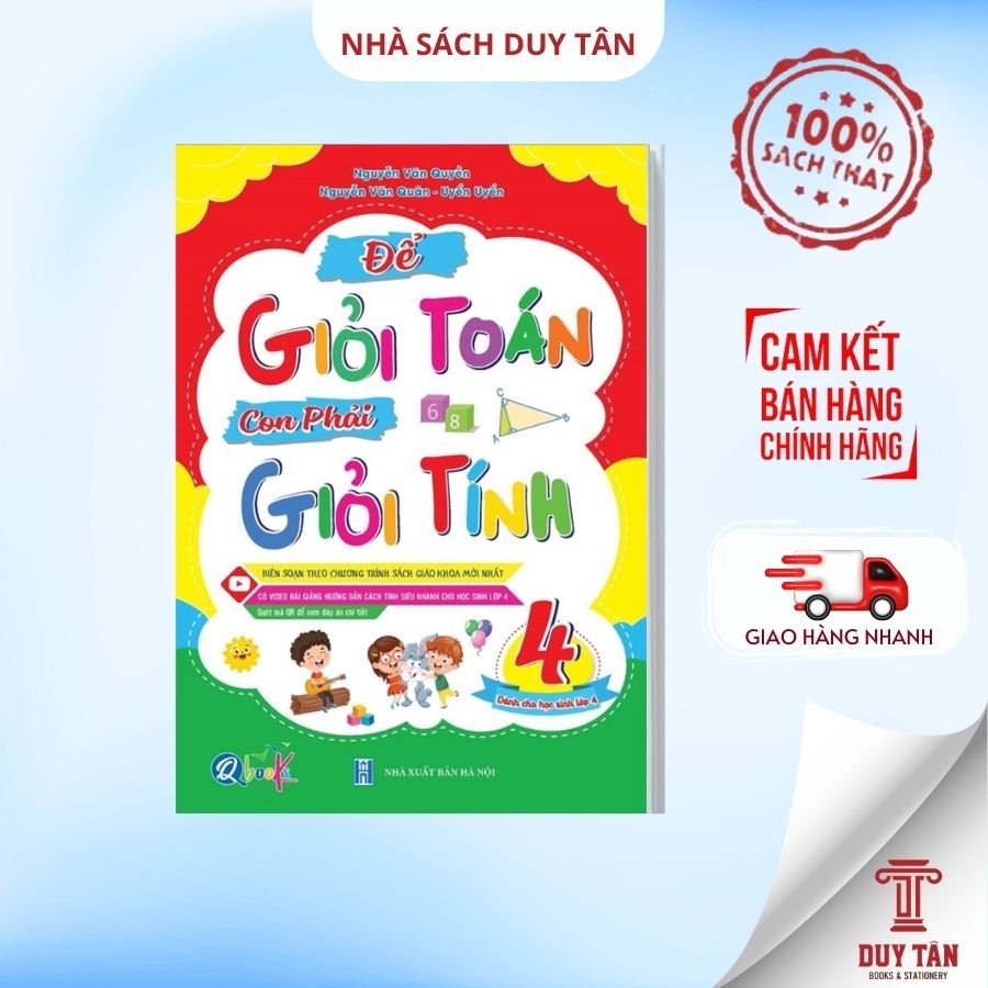 Sách - Để Giỏi Toán Con Phải Giỏi Tính 4 (Dành cho học sinh lớp 4) - Qbooks