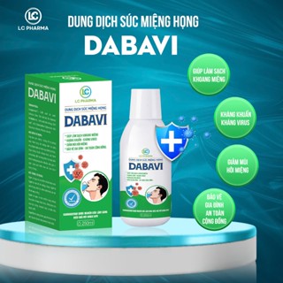  Nước súc miệng DABAVI Cải thiện Sùi Mào Gà Hạt Ngọc trong khoang miệng hơi thở thơm mát giảm vi.êm họng lợi răng 