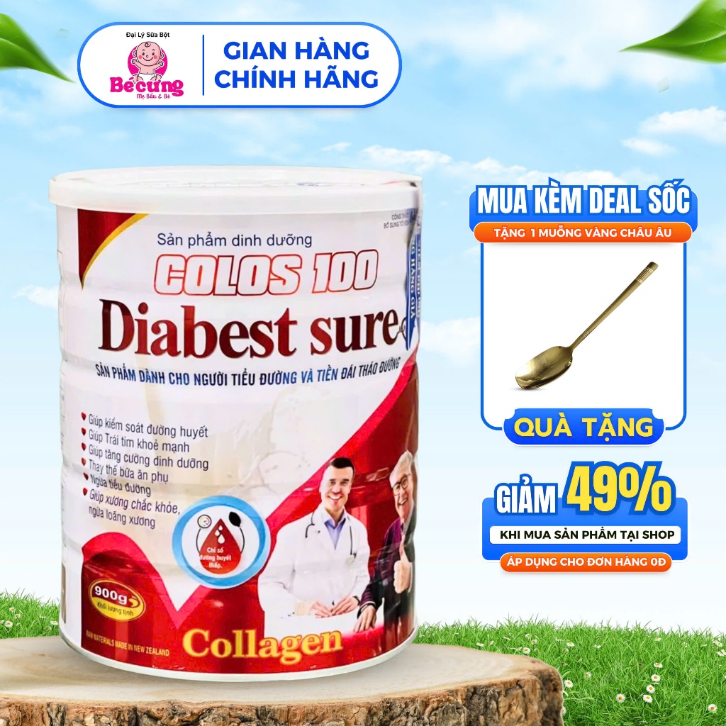 Sữa Tiều Đường Colos 100 Diabest sure 900g