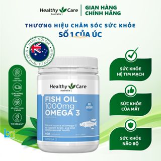 Viên uống dầu cá Omega 3 Healthy Care Fish Oil Hộp 400 viên