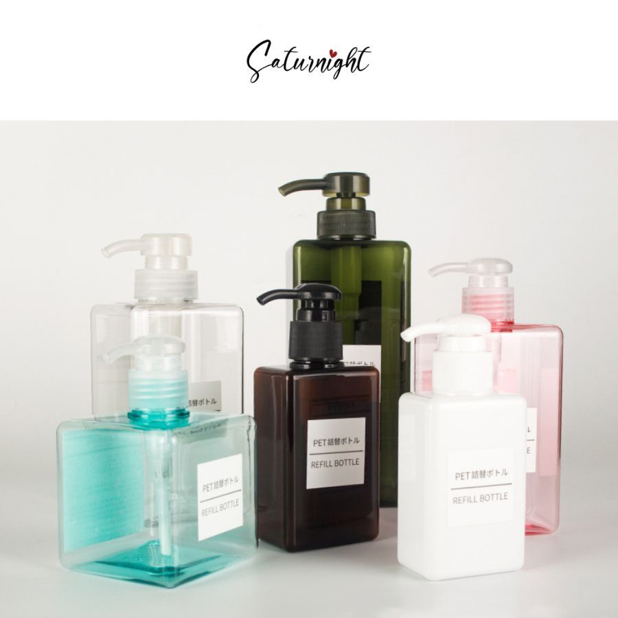 Chai đựng dầu gội sữa tắm SATURNIGHT, bình đựng nước rửa tay phòng tắm, nước rửa chén