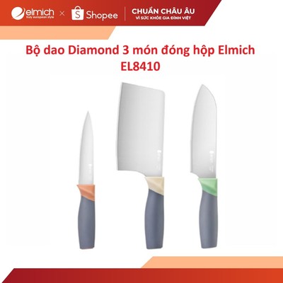Bộ dao inox 3 món đóng hộp Elmich EL-8410