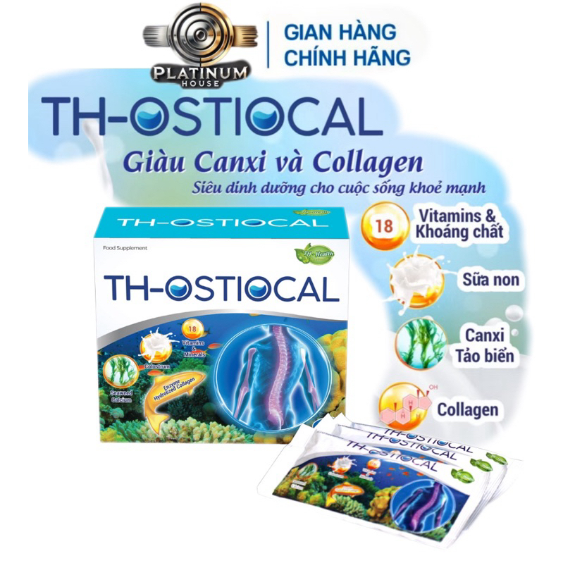 Canxi hữu cơ nano TH-Ostiocal,bổ sung collagen và canxi tăng chiều cao phù hợp với người còi xương