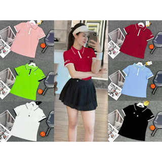 [PICKLEBALL] Áo thể thao nữ, áo ngắn tay cổ khoá chất thun mềm co dãn thấm hút mồ hôi chuyên tập picklebal, tennis ACL02