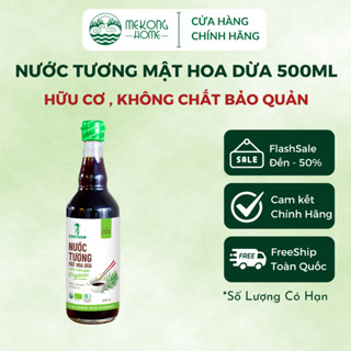 Nước tương mật hoa dừa Sokfarm lên men tự nhiên, không chứa gluten, không từ đậu nành - 500ml