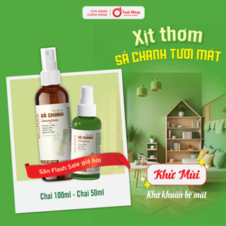 Chai xịt tinh dầu Sả Chanh Vina TƯƠI Shop 50ml/100ml thơm phòng xả chanh đuổi muỗi