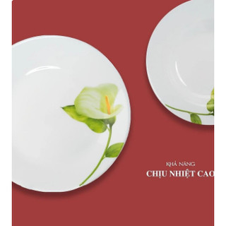 Bát đĩa thủy tinh Opal tròn AS - Laopala