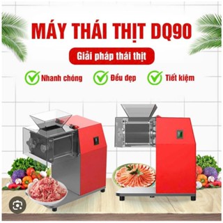 Máy Thái Thịt Tươi Sống DQ-90, 1100W  Máy Thái Thịt Tai Mũi Heo, Máy Thái Thịt Nướng, Máy Thái Thịt Bò Tươi