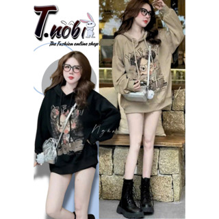 áo nỉ hoodie in hình cô bé búi tóc cao hàng lót nhung mới nhất t.nobi