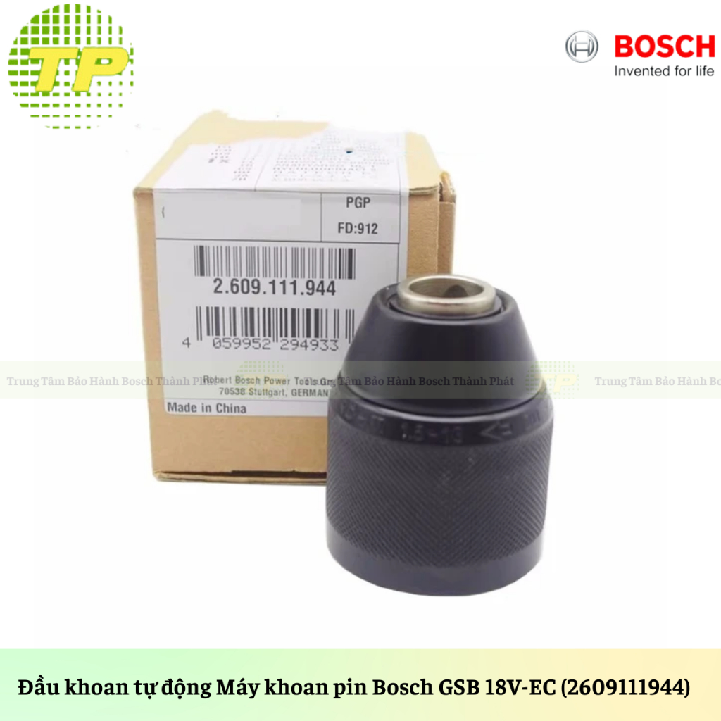 Đầu khoan máy khoan pin 18V GSR 185-LI Bosch (1600A027W8/2609111944)