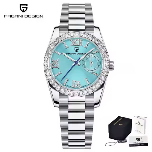 Đồng Hồ Nữ PAGANI DESIGN PD-1776 - Mặt kính sapphire, Dây thép không gỉ