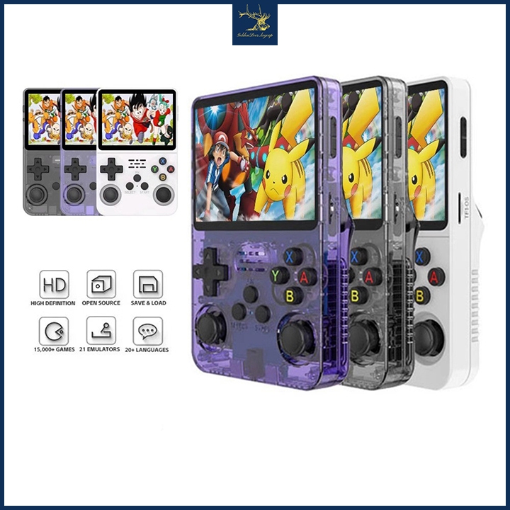 Máy Chơi Game Cầm Tay R36s, Màng Hình HD Với Hơn 15000 Game, Thiết Nhỏ Gọn Dễ Bỏ Túi