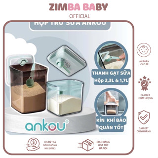 Hộp Đựng Sữa Bột Chống Ẩm Ankou Và Bar rot Hộp Trữ Sữa Cho Bé Chính Hãng Zimbababy