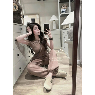 Set áo croptop thêu chữ B.  A D chuẩn Khánh Lê[ Sẵn Ship]