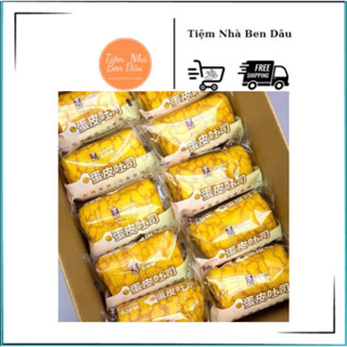 Bánh trứng cuộn ruốc kem Calleton, bánh mì da trứng chà bông, bánh cuộn trứng nhân sốt salad ruốc Carlton