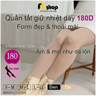 Vớ Quần tất giữ nhiệt ATSUGI dày 180D dòng COMFORT mặc thoải mái phom đẹp và ấm có màu da