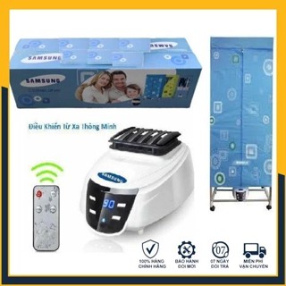  Máy sấy quần áo Samsung khung inox cao cấp Tủ sấy quần áo Samsung 2 tầng có điều khiển từ xa 15kg sấy  