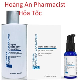 Fixderma FCL Alpha Beta Acne Cleanser & Gel Sữa rửa mặt cho da dầu mụn