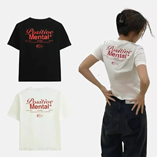 Áo Thun Baby Tee Choice AH39 In Chữ POSITIVE MENTAL 100% Cotton Mẫu Mới