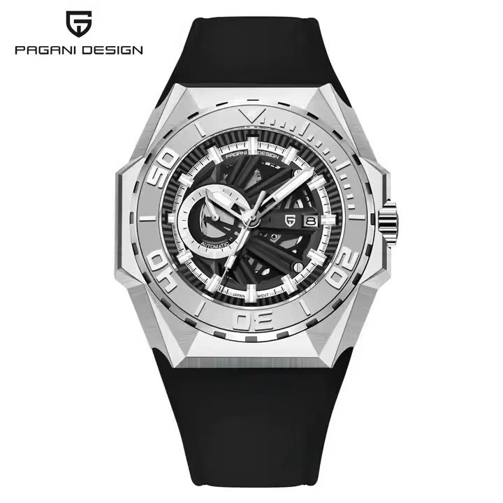 Đồng Hồ Nam PAGANI DESIGN PD-YS007 máy cơ tự động, kính sapphire, thiết kế lộ máy