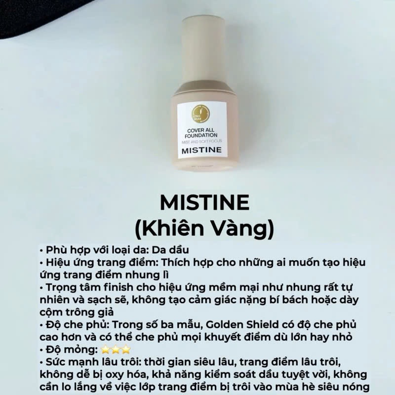 [QUÀ TẶNG - CỌ TÁN NỀN] Kem Nền Dưỡng Ẩm MISTINE Dạng Lỏng Che Khuyết Điểm Kiềm Dầu Hiệu Quả Lâu Trôi SHUSHU COSMETICS