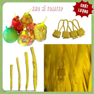 {Giá xưởng } Túi lưới nhựa màu vàng nhiều size từ 20cm - 60cm đựng hành tỏi, trái cây