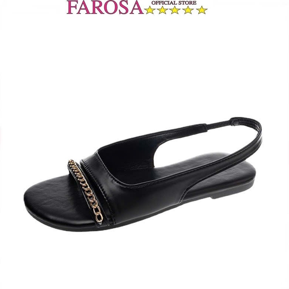 Giày sandal nữ thời trang phối quai xích FAROSA -H52 giày nữ để bằng quai hậu cực xinh