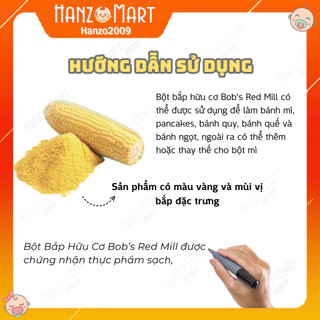 Bột bắp hữu cơ Bob's Red Mill cho bé 100gr
