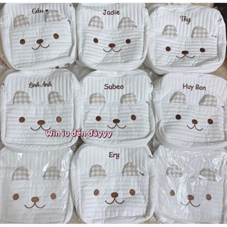 Balo gấu đi học THÊU TÊN cho bé (mẫu mới)