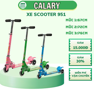 Xe Trượt Scooter Cougar 951 CENTOSY Chính Hãng Dành Cho Trẻ Em, Có 3 Bánh Phát Sáng, Điều Chỉnh Được Chiều Cao