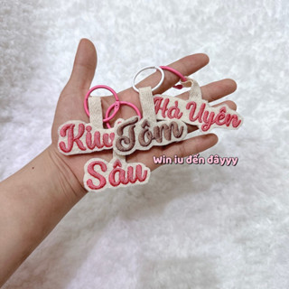 Nametag thêu tên bé, thẻ tên cho bé treo balo, đồ dùng tránh thất lạc