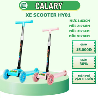 Xe Scooter Cho Bé Cougar-HY01[Centosy] Họa Tiết Ngộ Nghĩnh, Bánh Có Đèn Phát Sáng
