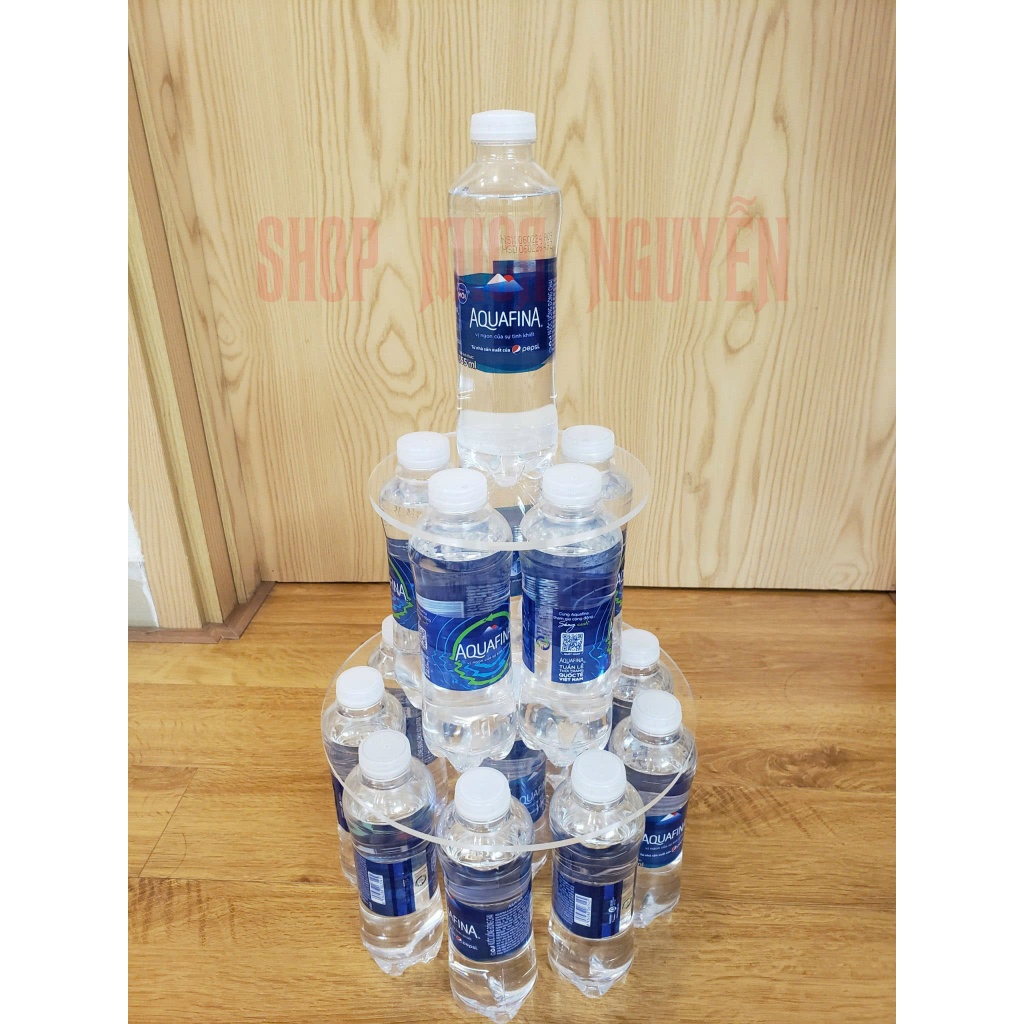 Tháp nước mica - tháp nước phong thủy - khay bày tháp nước 3 TẦNG- KO KÈM ĐẾ