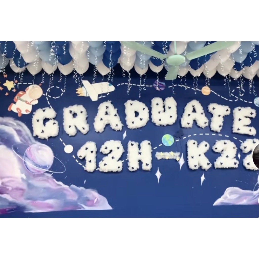 10m Giấy Dán Tường trang trí Kỉ Yếu Lưu Giữ Tuổi Thanh xuân khổ 45cm có sẵn keo JEN