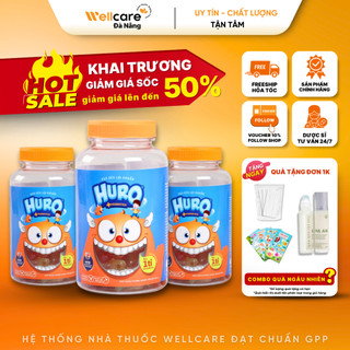   CHÍNH HÃNG  Kẹo dẻo lợi khuẩn Huro   Hũ 168g   -  cho bé yêu tiêu hóa tốt ăn ngon sản phẩm cho cả gia đình 