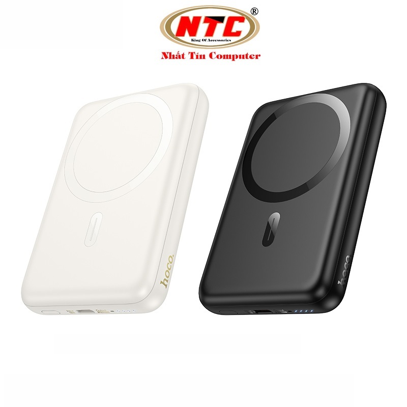 Pin dự phòng không dây Hoco J141 10000mAh Wireless Charge 15W, TypeC PD 20W - Hãng phân phối