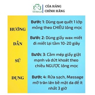 Combo Wax Lông Và Mỡ Trăn Triệt Lông Cỏ Ba Lá 10ML ( Tặng 50 Tờ Giấy Và Que Wax ).