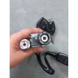 Ổ khoá 8 cạnh xe Wave anpha, wave thái, wave zx, khóa máy & khóa yên