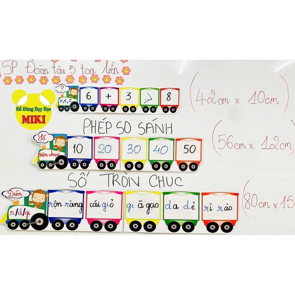 TÀU LỬA 5 TOA LIỀN (Đồ Dùng Dạy Học MIKI)