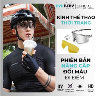 Mắt kính đi đêm ngày nam nữ chống chói đèn xe chống cát bụi đi đường bảo vệ mắt ôm mặt chống hơi nước đi mưa kính mắt
